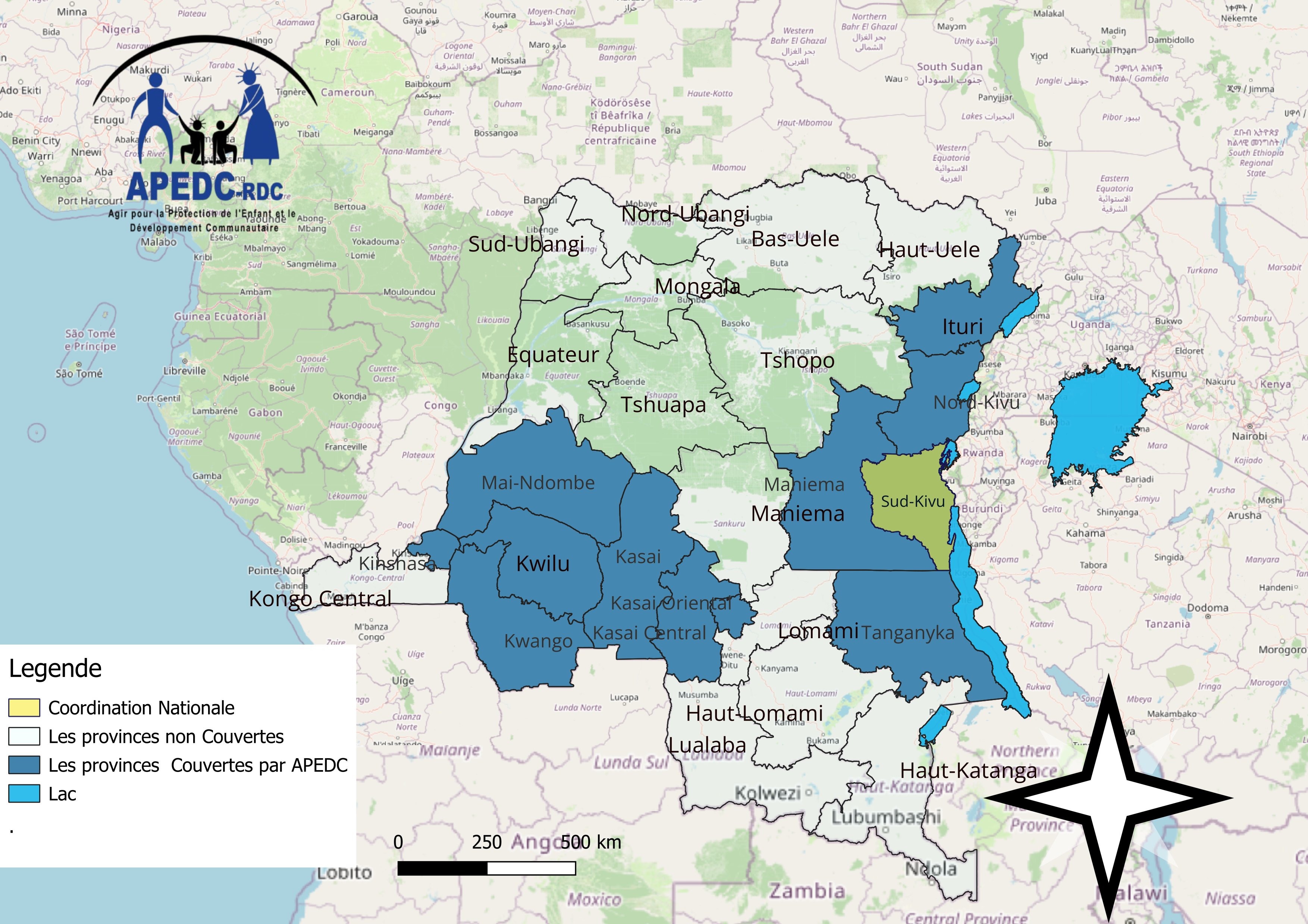 Carte de la couverture APEDC-RDC